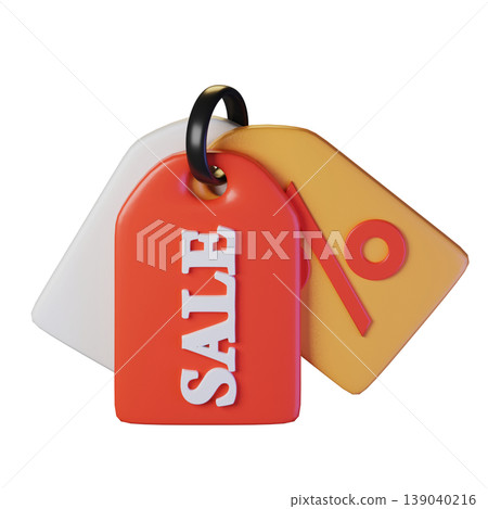 Discount coupon. Isolated on transparent background. 3D illustration. High resolution Discount coupon. Isolated on transparent background. 3D illustration. High resolution 139040216