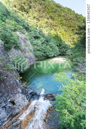 美麗的河流,夏日山谷 美麗的河流,夏日山谷 139040307