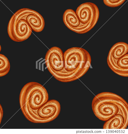 Watercolor seamless pattern with a variety of baked goods. Perfect for bakeries, coffee shops, packaging, branding, menu and design, cookbooks, and recipes. Hand-drawn bakery background. Watercolor seamless pattern with a variety of baked goods. Perfect for bakeries, coffee shops, packaging, branding, menu and design, cookbooks, and recipes. Hand-drawn bakery background. 139040532