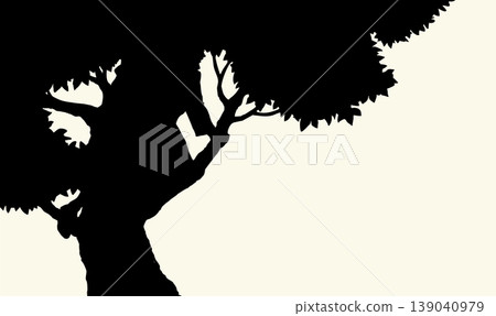 Vector drawing. Zacchaeus on the tree Vector drawing. Zacchaeus on the tree 139040979