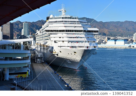 The cruise ship Costa Serena is currently docked in Kobe Port. The cruise ship Costa Serena is currently docked in Kobe Port. 139041352