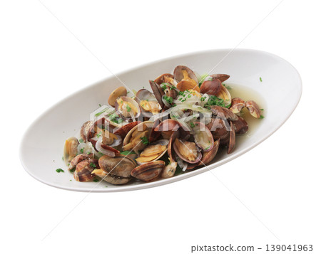 Steamed wine clam Steamed wine clam 139041963