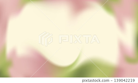 Gentle unfocused spring flower frame on beige background with gradient blur. Floral summer soft pink and green template with pastel border. Vector trendy gentle blurred flowers background template Gentle unfocused spring flower frame on beige background with gradient blur. Floral summer soft pink and green template with pastel border. Vector trendy gentle blurred flowers background template 139042219