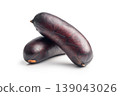 Smoked Polish Sausage With Dark Casing and Spicy Kielbasa On White Background 139043026