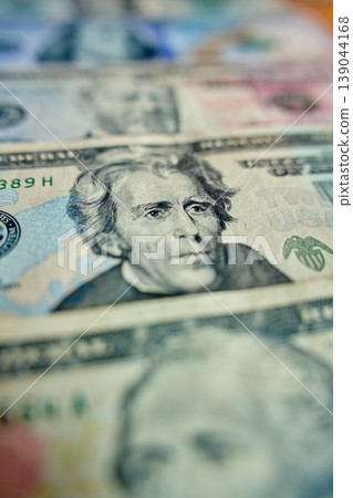 Close Up of US Dollar Bills 139044168