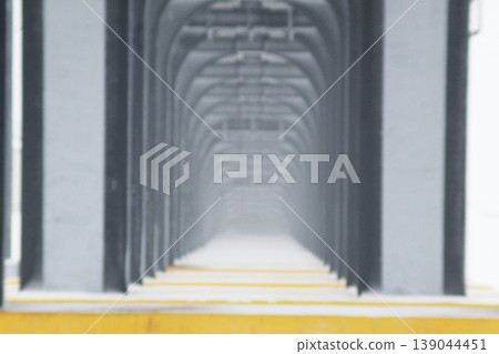 Geometry in architecture. vanishing point of the arches Geometry in architecture. vanishing point of the arches 139044451
