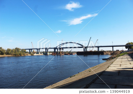 Construction Repair of the bridge across the river general plan 139044919