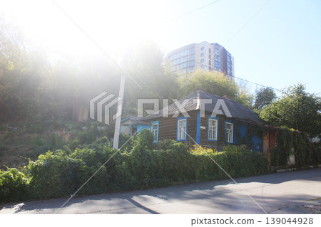 House in a green area on a sunny day in summer House in a green area on a sunny day in summer 139044928