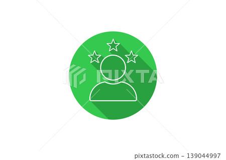User Rating Icon With Three Stars Profile Review, Quality Badge User Rating Icon With Three Stars Profile Review, Quality Badge 139044997