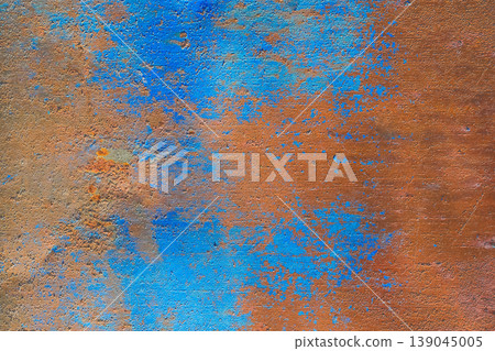 Old rusty metal rust steel brown texture peeling blue paint surface background Old rusty metal rust steel brown texture peeling blue paint surface background 139045005