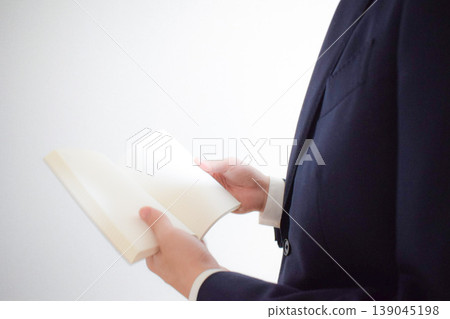 Businessman and book 139045198
