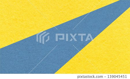Abstract geometric bright yellow paper background with muted blue ray, macro texture for banner, template, presentation Abstract geometric bright yellow paper background with muted blue ray, macro texture for banner, template, presentation 139045451