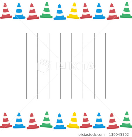 Letters on traffic cones Letters on traffic cones 139045502