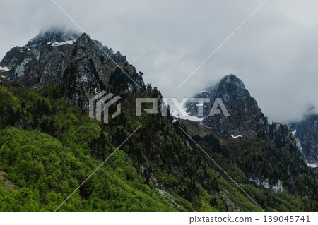 Amazing view of mountains in National Park Prokletije, Montenegro. Amazing view of mountains in National Park Prokletije, Montenegro. 139045741