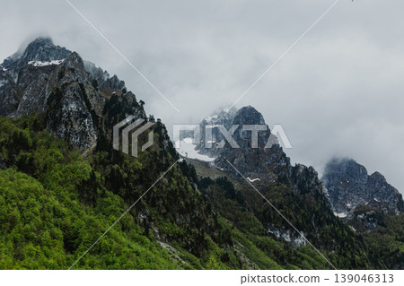Amazing view of mountains in National Park Prokletije, Montenegro. Amazing view of mountains in National Park Prokletije, Montenegro. 139046313