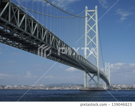 明石海峽大橋(從淡路島一側看) 明石海峽大橋(從淡路島一側看) 139046823
