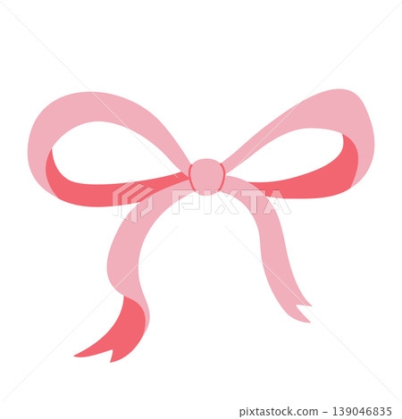 Cute soft pink bow clip art 139046835