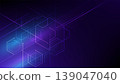 Abstract background consisting of set of hexagonal cells. Modern innovation communication technology business background. Background illustration vector. 139047040