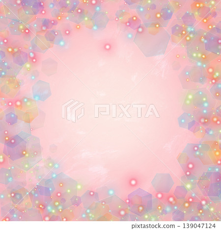 A frame of pink, fantastical, colorful, sparkling illuminations A frame of pink, fantastical, colorful, sparkling illuminations 139047124