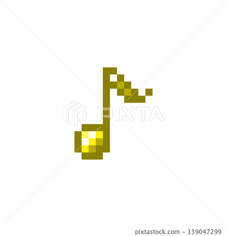 Pixel art icon, mini musical note mark 01 (6) Pixel art icon, mini musical note mark 01 (6) 139047299
