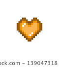 Pixel art icon: Mini heart mark (1) 139047318
