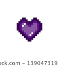 Pixel art icon: Mini heart mark (2) 139047319
