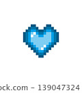 Pixel art icon: Mini heart mark (7) 139047324