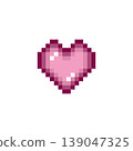 Pixel art icon: Mini heart mark (8) 139047325