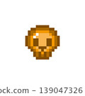 Pixel art icon: Mini skull (1) 139047326