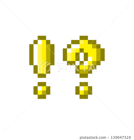 Pixel art icon Mini! ? mark (6) Pixel art icon Mini! ? mark (6) 139047328