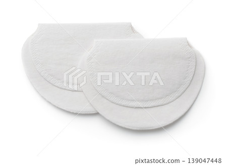 Top view of underarm sweat pads Top view of underarm sweat pads 139047448