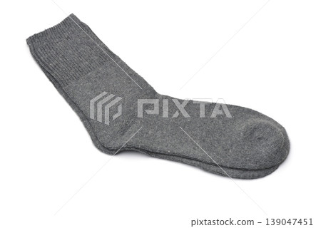 Pair of gray woolen socks Pair of gray woolen socks 139047451
