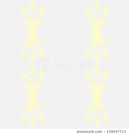 Yellow Wild Grass Minimalist Seamless Pattern Yellow Wild Grass Minimalist Seamless Pattern 139047713