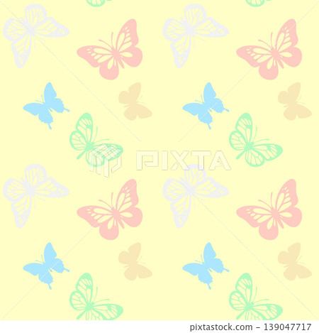 Colorful Butterfly Seamless Pattern Colorful Butterfly Seamless Pattern 139047717