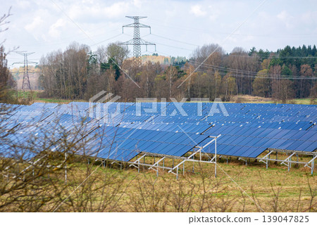 Calm blue lake surrounded by forest trees Calm blue lake surrounded by forest trees 139047825