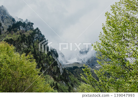 Amazing view of mountains in National Park Prokletije, Montenegro. . Amazing view of mountains in National Park Prokletije, Montenegro. . 139047993