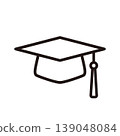 Graduation cap icon 139048084