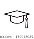 Graduation cap icon 139048085