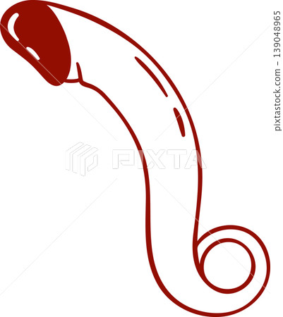 vibrator penis, dildo, adult sex toy, accessories for sex games and bdsm, simple linear red icon, doodle and sketch style vibrator penis, dildo, adult sex toy, accessories for sex games and bdsm, simple linear red icon, doodle and sketch style 139048965
