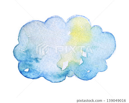 水彩雲狀紋理(柔和的藍色背景素材) 水彩雲狀紋理(柔和的藍色背景素材) 139049016