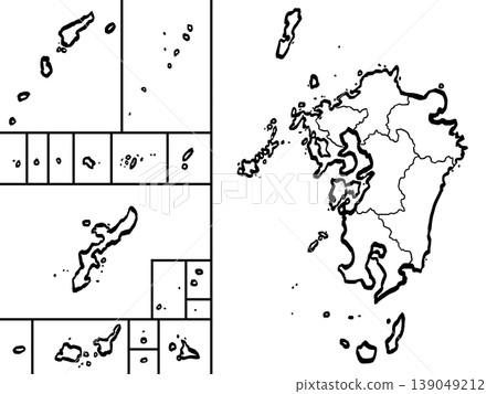 近畿地區地圖（筆觸風格） - 簡易版 139049212