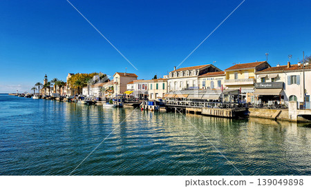 Historic port of the fishing village Le Grau du Roi in France Historic port of the fishing village Le Grau du Roi in France 139049898