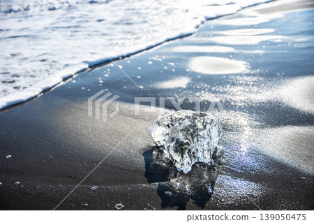 "Jewelry Ice" at Otsu Coast, Tokachi 139050475