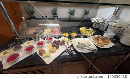 Breakfast buffet in hotel restaurant 139050488