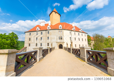 Veveri castle, Czech republic. Old ancient castle near the Brno city in South Moravia region Veveri castle, Czech republic. Old ancient castle near the Brno city in South Moravia region 139051068