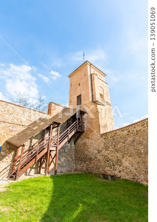 Veveri castle, Czech republic. Old ancient castle near the Brno city in South Moravia region Veveri castle, Czech republic. Old ancient castle near the Brno city in South Moravia region 139051069