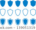 Shield icon illustration (blue) 139051319