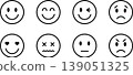 Illustration icon of a smiley face 139051325