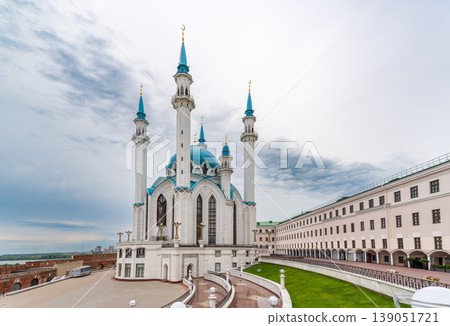 Kul Sharif mosque in Kazan Kremlin, Tatarstan, Russia. It is tourist attraction of Kazan. 139051721
