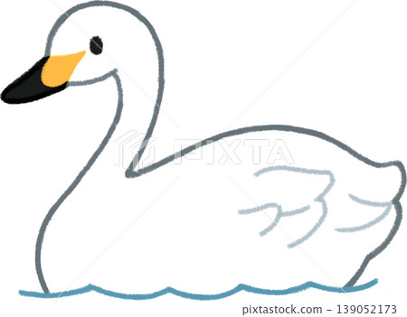 A simple illustration of a swan A simple illustration of a swan 139052173